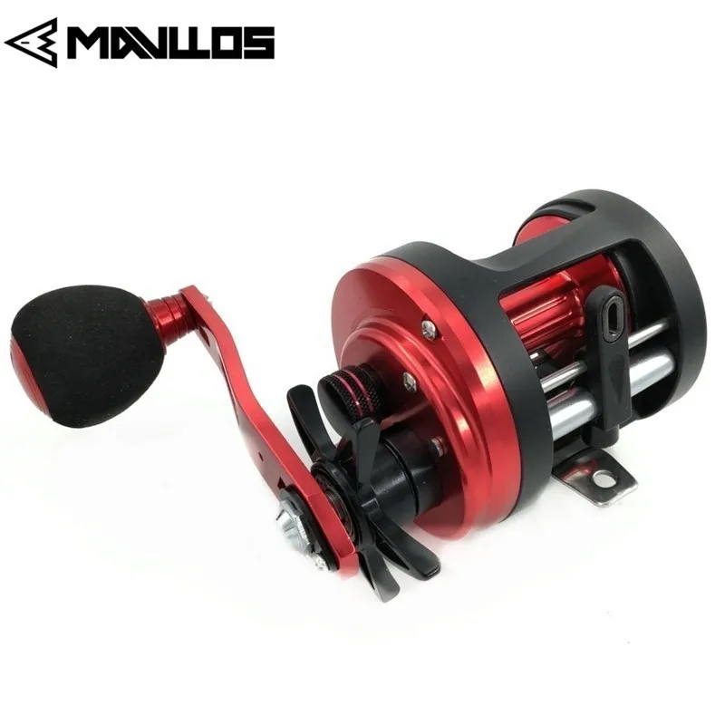 

Mavllos Ratio 4.7:1 Boat Round Fishing Casting Reel Max Drag 6K Single EVA Knob Handle Saltwater Drum Fishing Reel Coil
