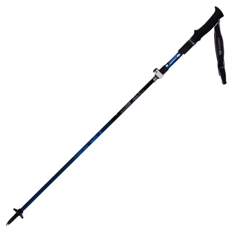 SGODDE 35-130 خفيفة الوزن لطي خفيفة ألياف الكربون الألومنيوم الرحلات القطب 2 أقسام التنزه تسلق الملحقات أداة