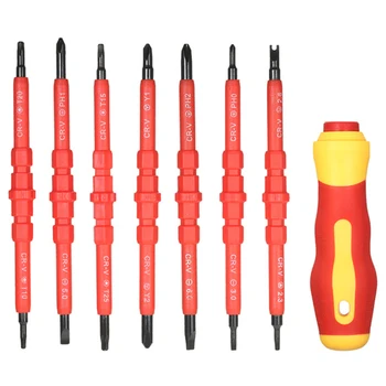 

8 In 1 Multi-purpose Electrican Insulated Electric Screwdriver Repair Hand Tools Kit Set 380V Chrome Vanadium Steel Screwdrive