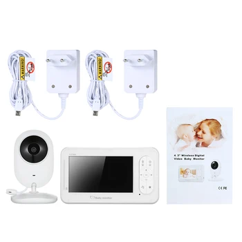 

4.3 inch Wireless Digital Video Color Baby Monitor with Lullabies Infrared Night Vision 2 Talkback Temperature Monitoring