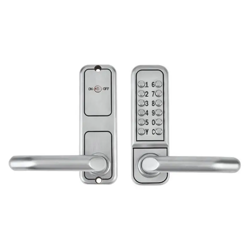 

Mechanical Digital Door Lock Waterproof Zinc Alloy Push Button Keyless Entry Code Combination Lock Security Furniture Hardware