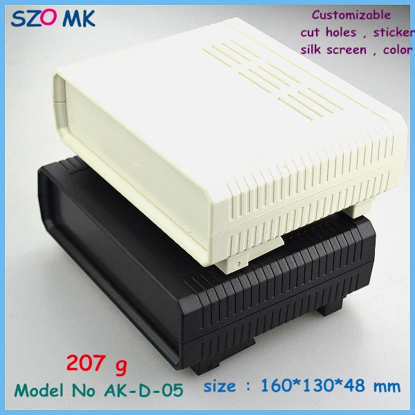 Пластиковая распределительная коробка-корпус для электронного оборудования 160*130*48 мм