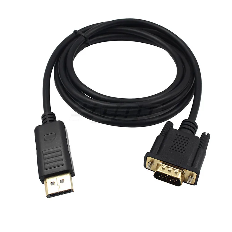 DP к VGA DisplayPort конвертер 1080P 1 8 м кабели папа мужчине для ПК монитора| |