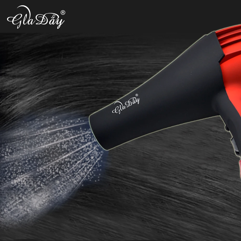 Professional Ionic Hair Dryer Blow Dryer Electric Hair Blower Hair Style Tool High Power With Blue Light 4