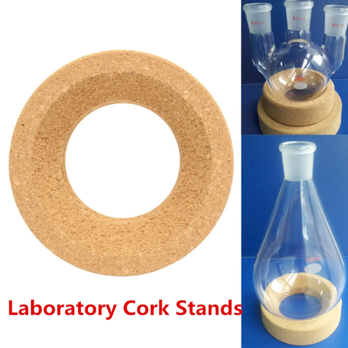 

Flask Supplies School Educational Laboratory Cork Stands Ring Mat 110mm Round Bottom for 250ml-1000ml Glass Flask Lab Supplies
