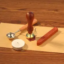 Античный завод дерево деревянная ручка металлический уплотнительный воск DIY конверт-открытка украшения штампы украшения для приглашений письмо шаблон ручная печать