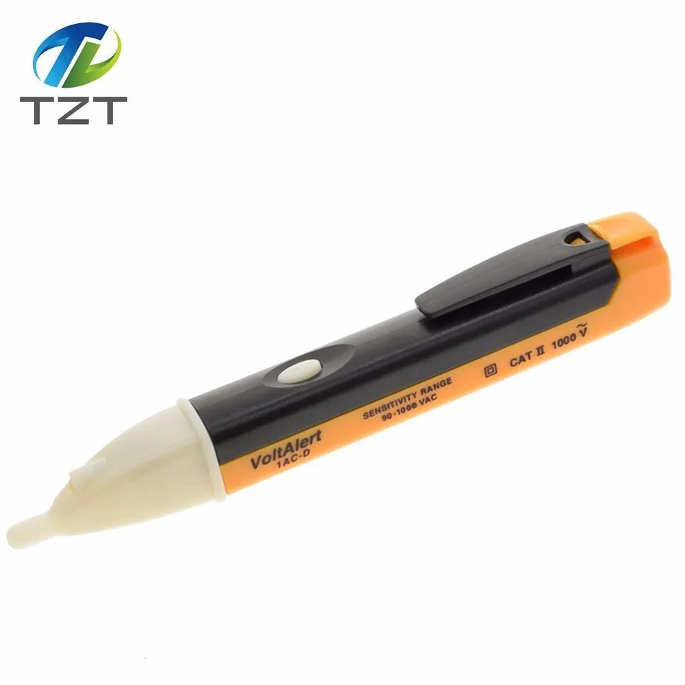 

TZT 90-1000V Electric Socket Wall AC Power Outlet Voltage Alert Detector Sensor LED Tester LED Indicator Light Voltage Alert Pen