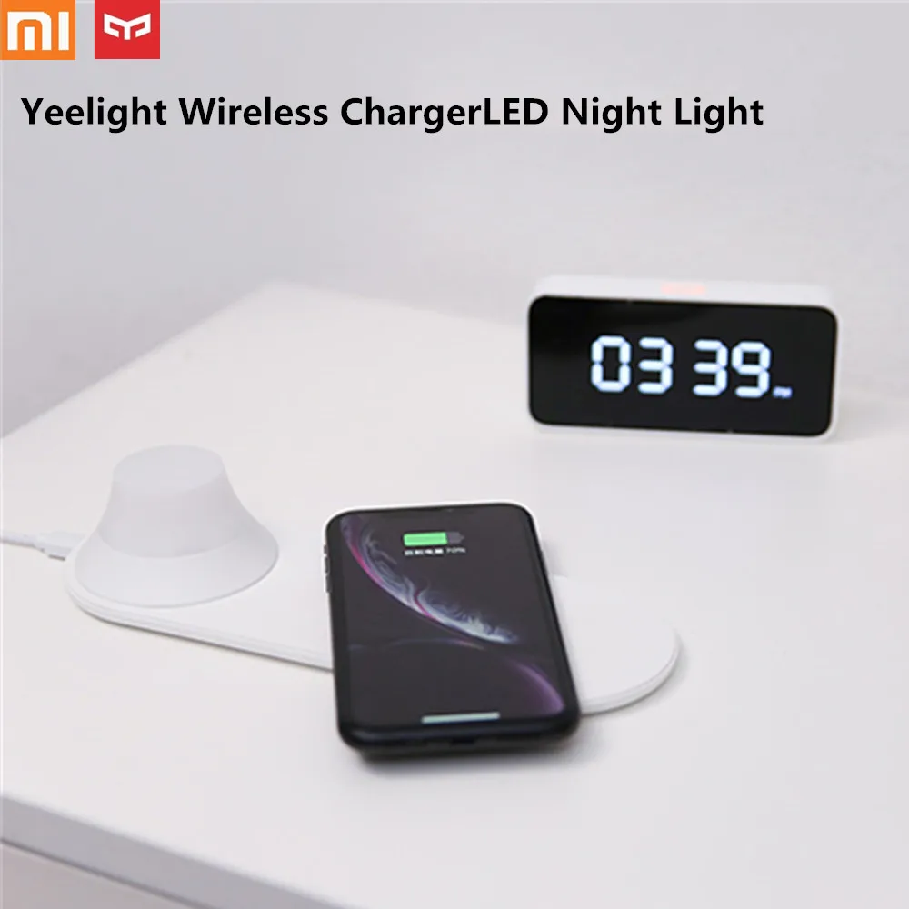 

Xiaomi Yeelight Wireless Charger with LED Night lamp Magnetic Attraction Fast Charging For iPhones Samsung Huawei Xiaomi phones