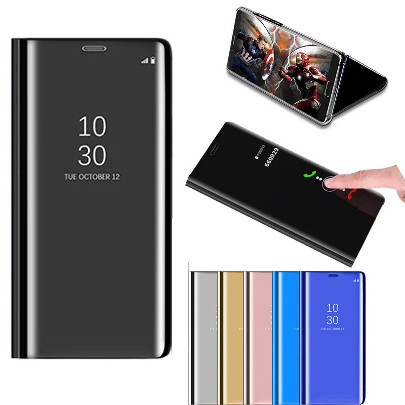 

Smart Mirror Filp Cases For Huawei P Smart Y6 Y7 Y9 2019 Mate 20 P20 Lite Pro Honor View 20 8A 8X Max 7A 7C Pro Phone Bags Cover