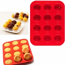 Кекс Шоколад 12 чашек формы силиконовая форма для выпечки леденец, Пудинг Пресс-Форм противень для выпечки формы для выпечки Инструменты