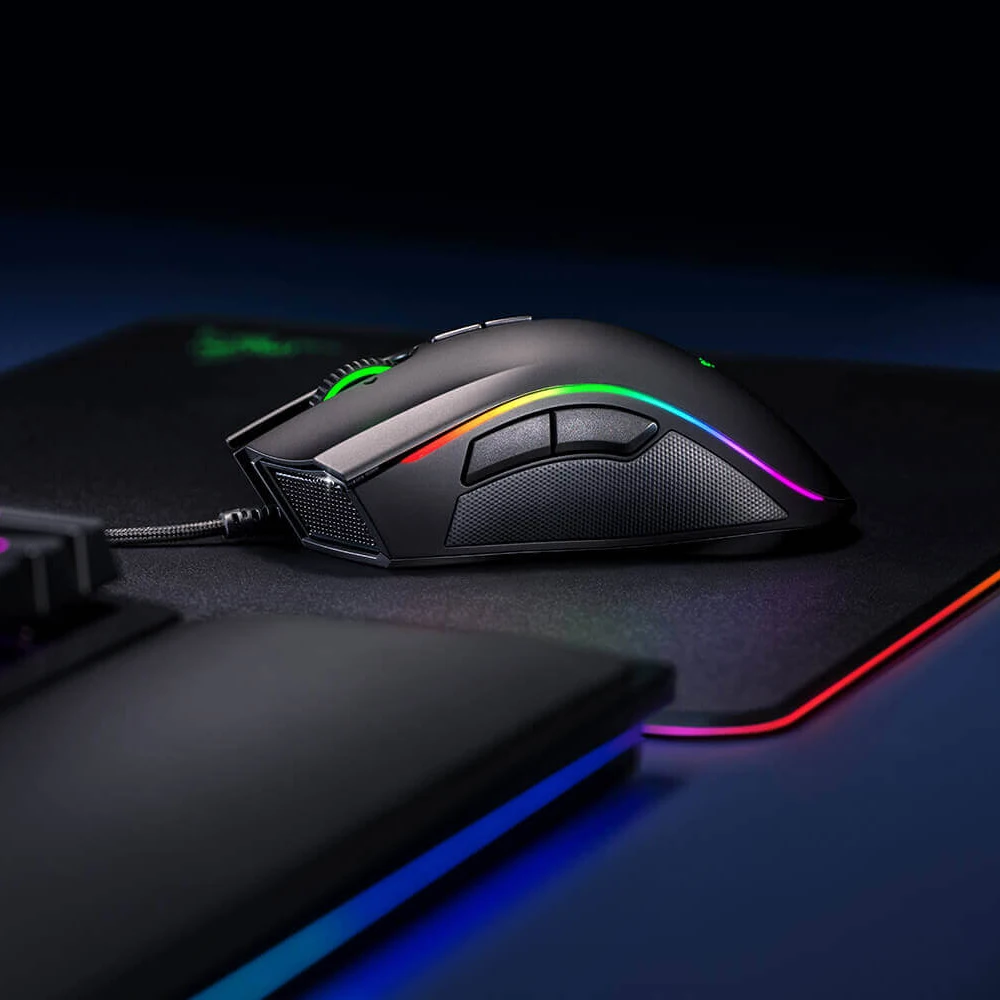 Razer Mamba Elite Проводная игровая мышь Chroma Lighting 16000 dpi 5G Оптический сенсор 9 программируемых кнопок эргономичный дизайн