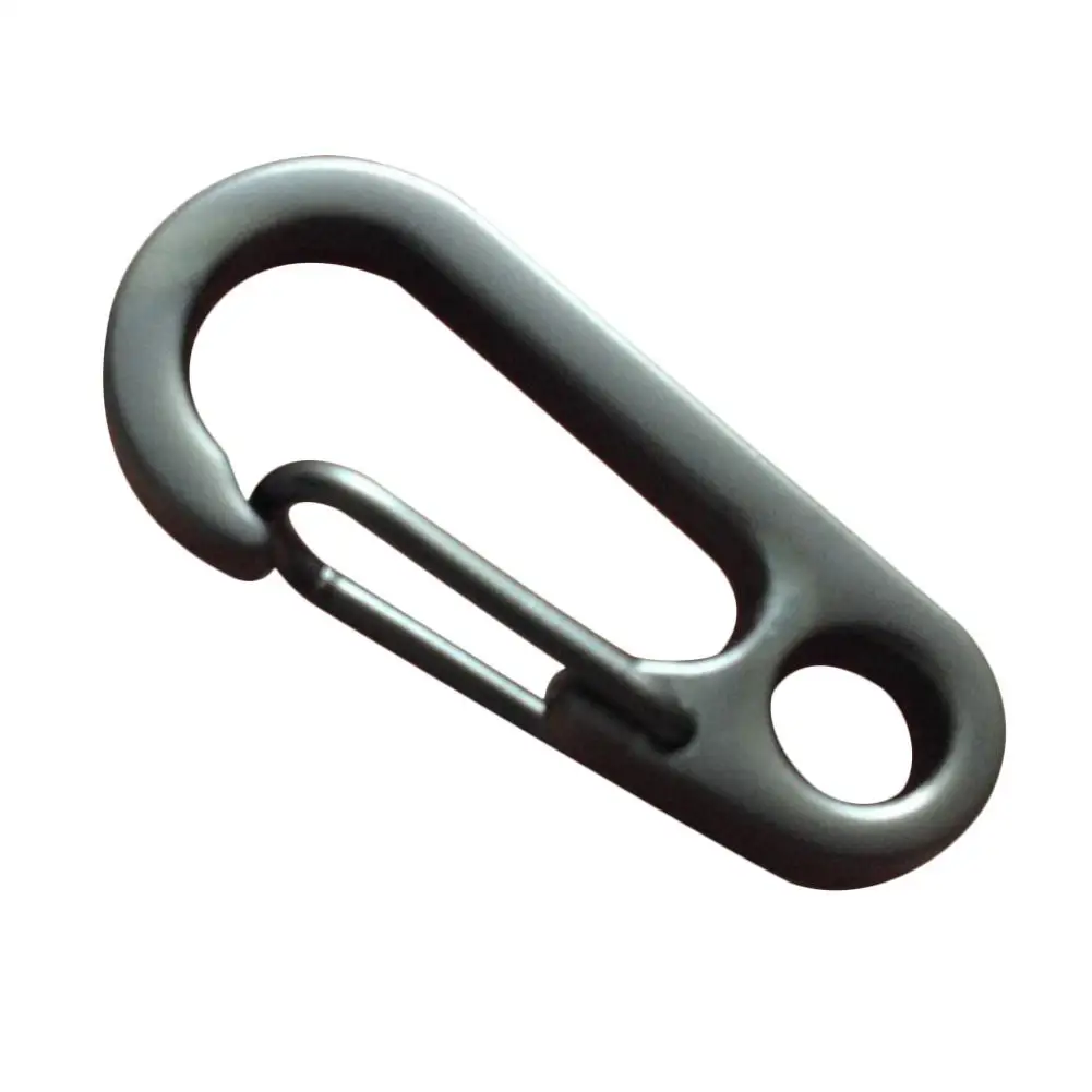

Outdoor Mini Portable Carabiner Clip Hook Stainless Steel Keychain Buckle Quick-release Keyring Tents Spring Backpack Snap Lock