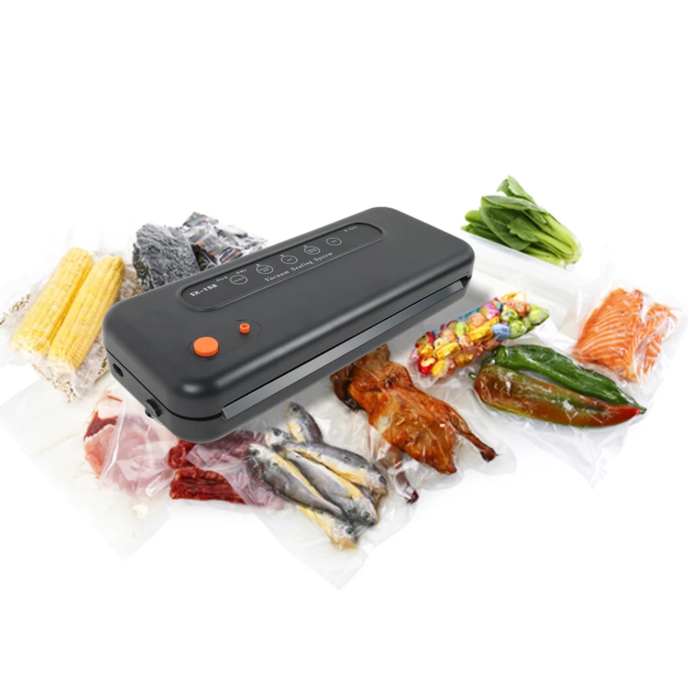 

SX-158 Multi-function Vacuum Sealing Machine Home Best Vacuum Sealer Fresh Packaging Machine Food Saver Vacuum 10 Packer Bags