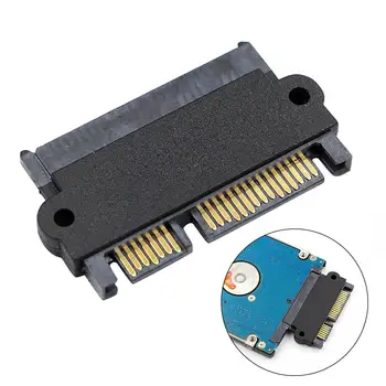 

New Arrival 7 + 15Pin Male to Female Copper Core SATA Laptop Hard Drive Connector Adapter