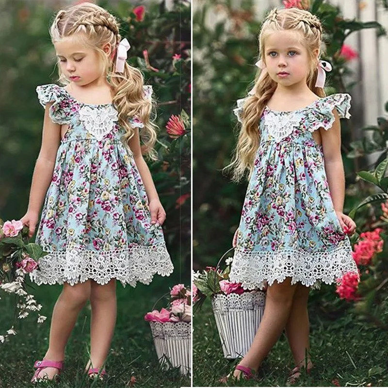 New Summer Flower Dress Girl Princess Costume Dresses Girl Party Hoilday Wear Tulle Kids Children Prom Gown Vestido Formal Dress