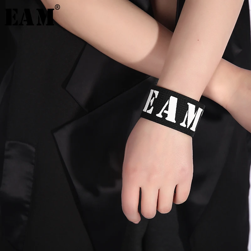

[EAM] 2019 New Spring Summer Fashion Temperament Personality All-match Letter Print EAM Bracelet Women's Accessories YC72