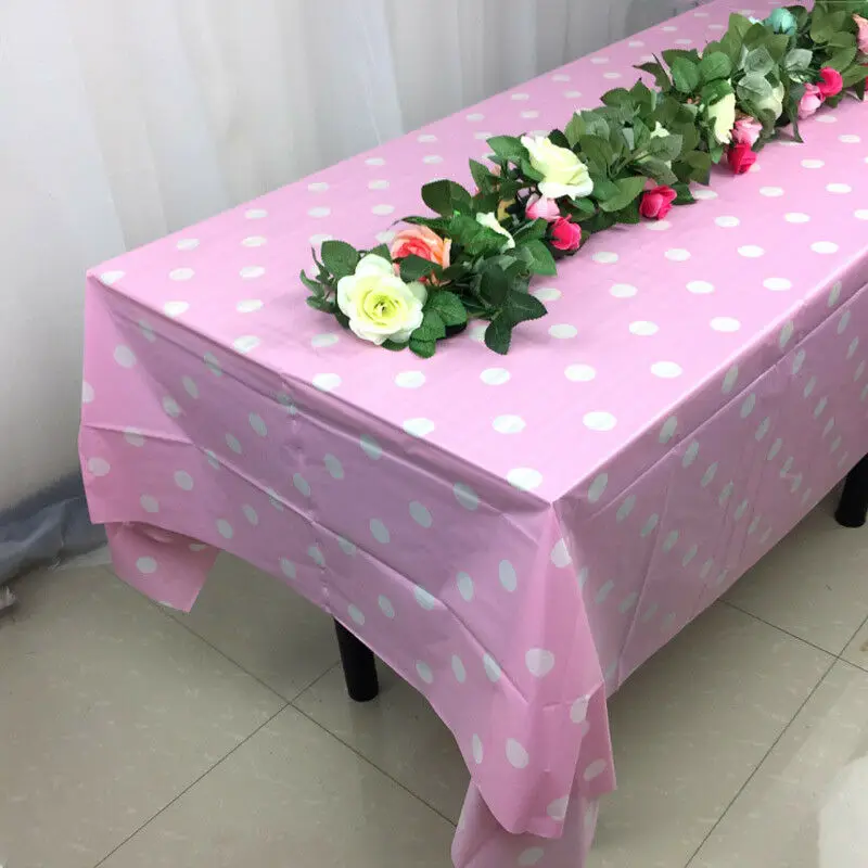 Прямоугольные скатерти в горошек для свадебной вечеринки банкета мероприятий