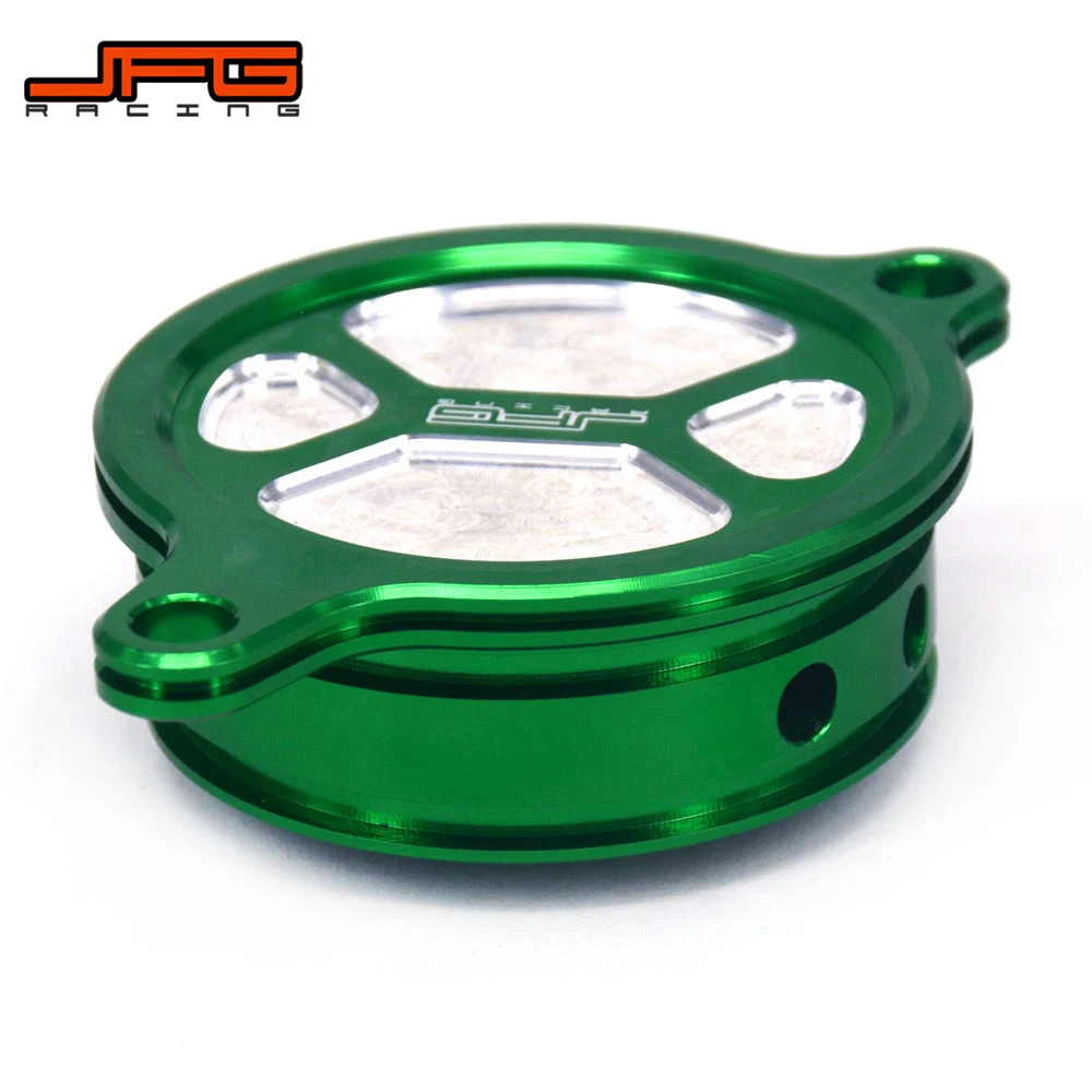 Мотоцикл CNC Алюминиевый Масляный фильтр крышка Крышка для KAWASAKI KLX450R 2008 2015 KX250F KXF250