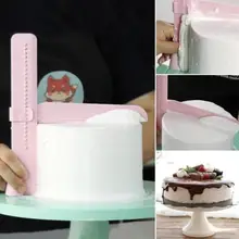 Торт скребок плавный Регулируемый Fondant(сахарная) торт край глазирование торта декорирование Сглаживание Инструмент