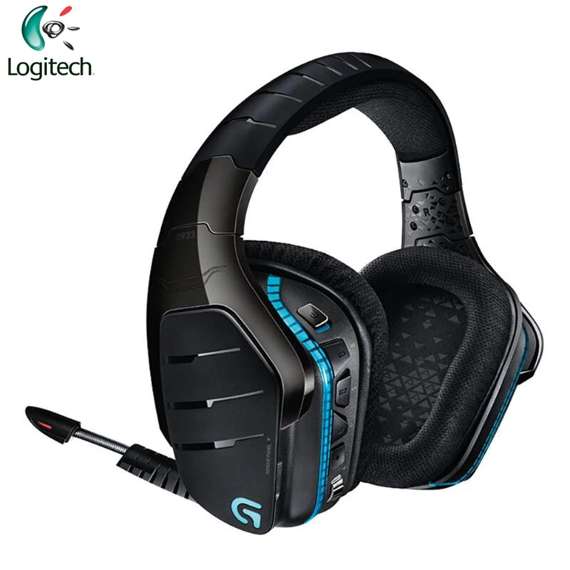 

Logitech G933 Wireless 7.1 Surround Sound Game Headset for PC PS3 PS4 Xbox one Universal Over-ear Headphone Dual Mic RGB Light