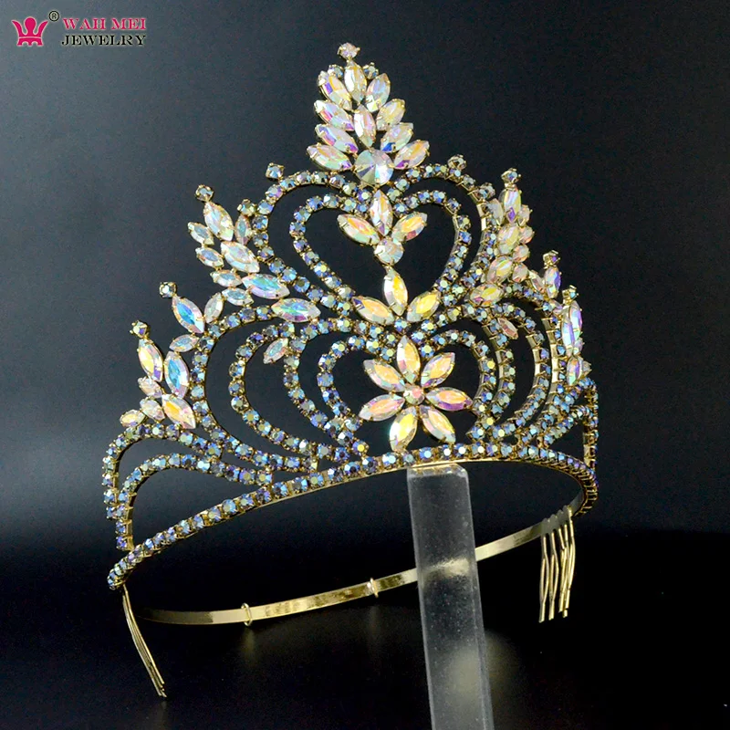 Crowns Tiaras 5.5 Inches Adjustable Headband Comb Bridal Wedding Hair