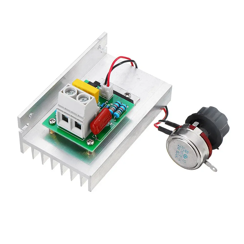 CLAITE AC 220V 10000W цифровой контроль SCR Электронный регулятор напряжения скорости
