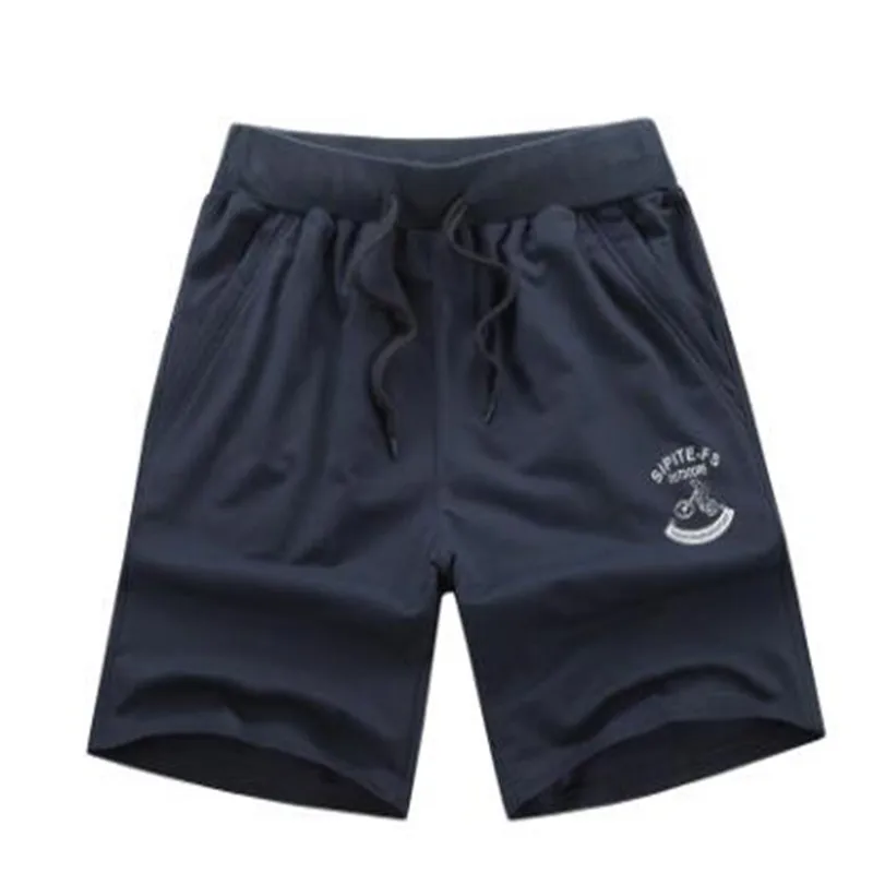 

New Add Fat To Increase Athletic Shorts Men Cotton Knit Printing Running Shorts Summer Casual Loose Breathable And Cool Fashion