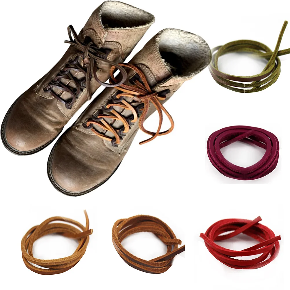 Высококачественные кожаные шнурки; водонепроницаемые ботинки в стиле ретро; шнурки; ; модные лоферы; ботинки; шнурки; 110 см