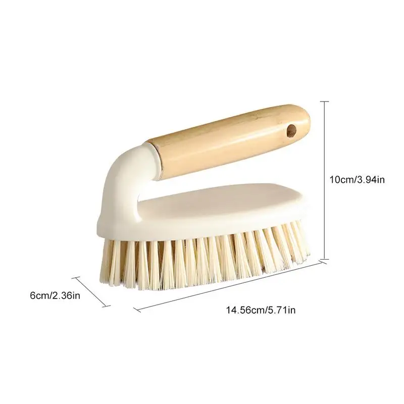 Bamboo Handle Cleaning Brushes Hand-Held Household Cleaning Brush Bathroom Bathtub Flow Table Floor Tile Shoes