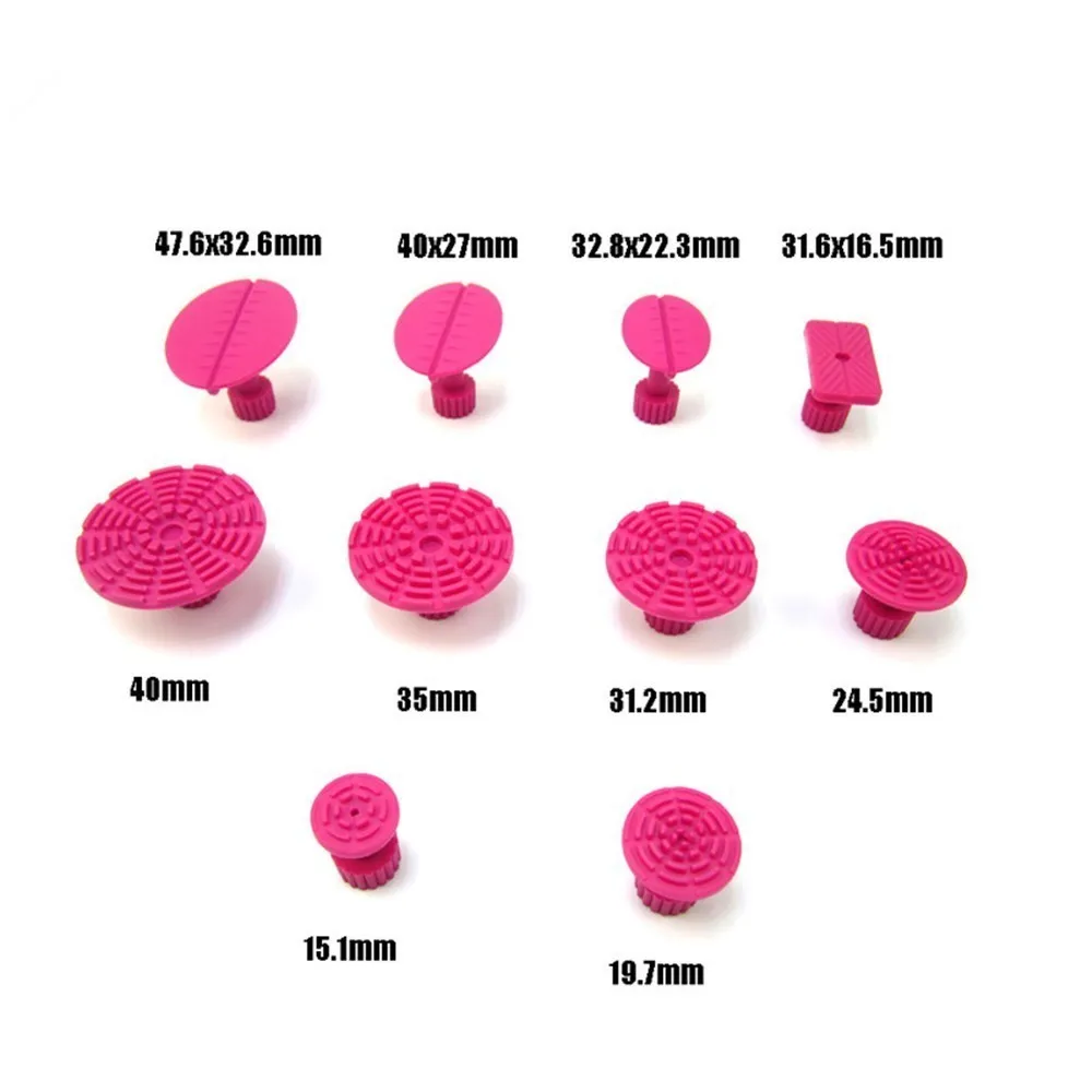 

PDR Tools Glue Tabs Suction Cup Suckers Dent Tabs Fungi Dent Removal Paintless Dent Repair Tools Straighten The Dents