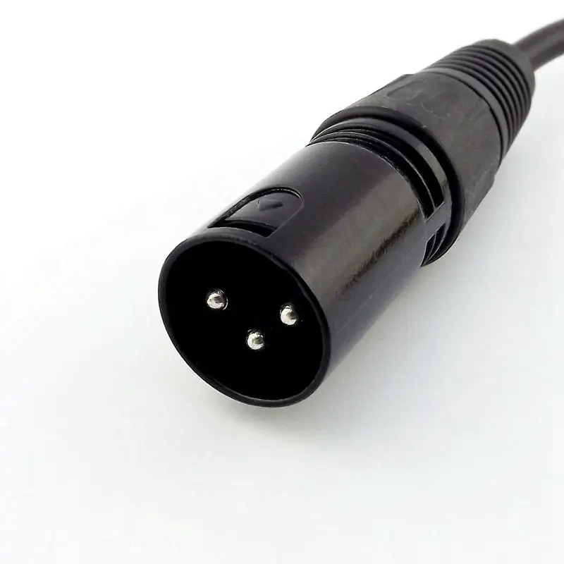 3Pin XLR Female to single phono RCA коаксиальный экранированный кабель позолоченный 15 см|Кабели