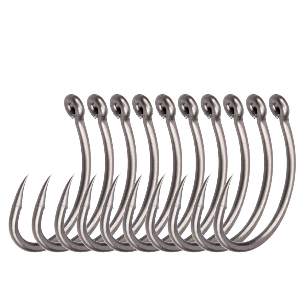 

Lixada 30Pcs/Lot 6#/8#/10# Curve Fishing Hooks Fishhooks PEFT Barbed Fishhooks Carp Fishing Hooks Fishing Tackle Accessories