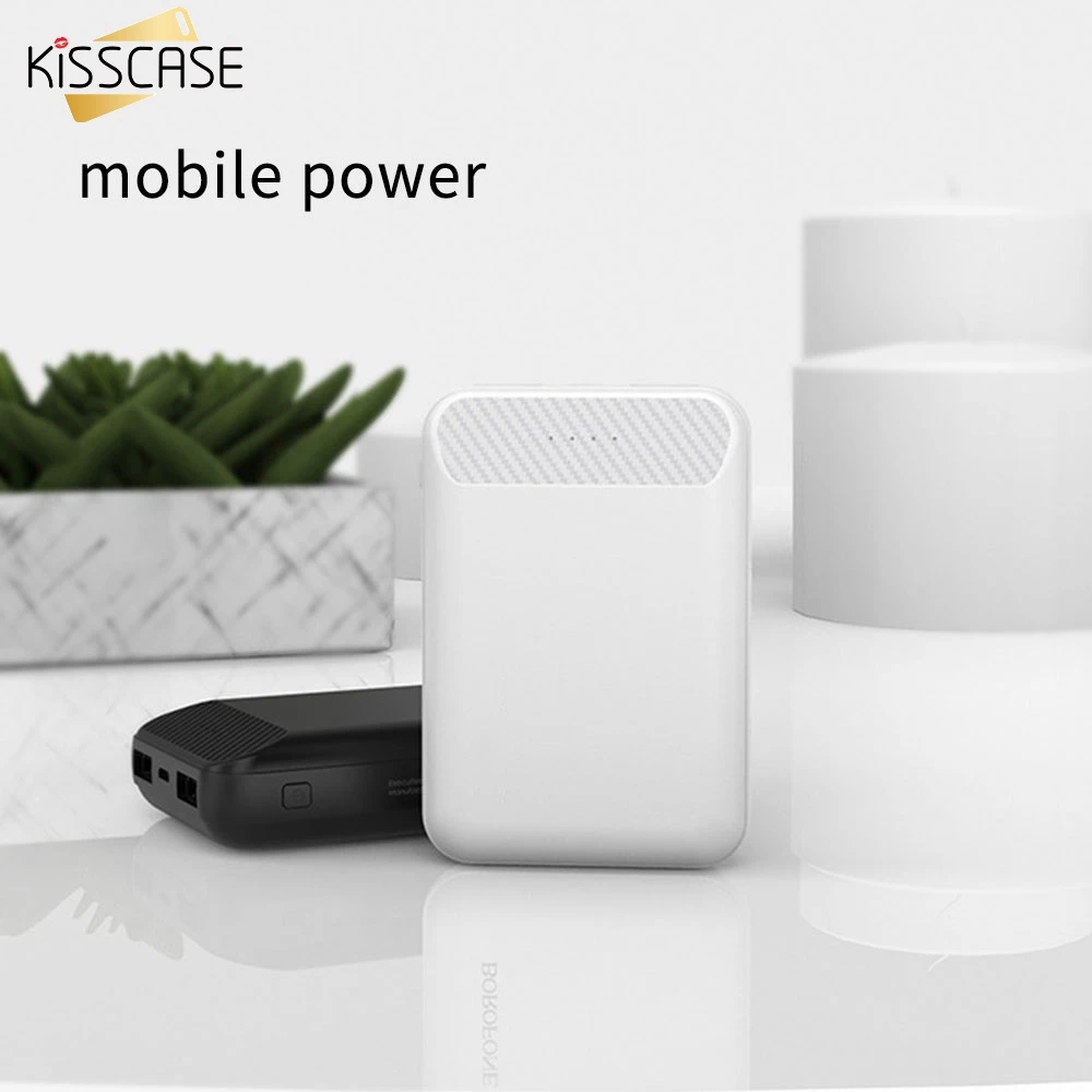 KISSCASE Универсальный мини внешний аккумулятор зарядное устройство для мобильного