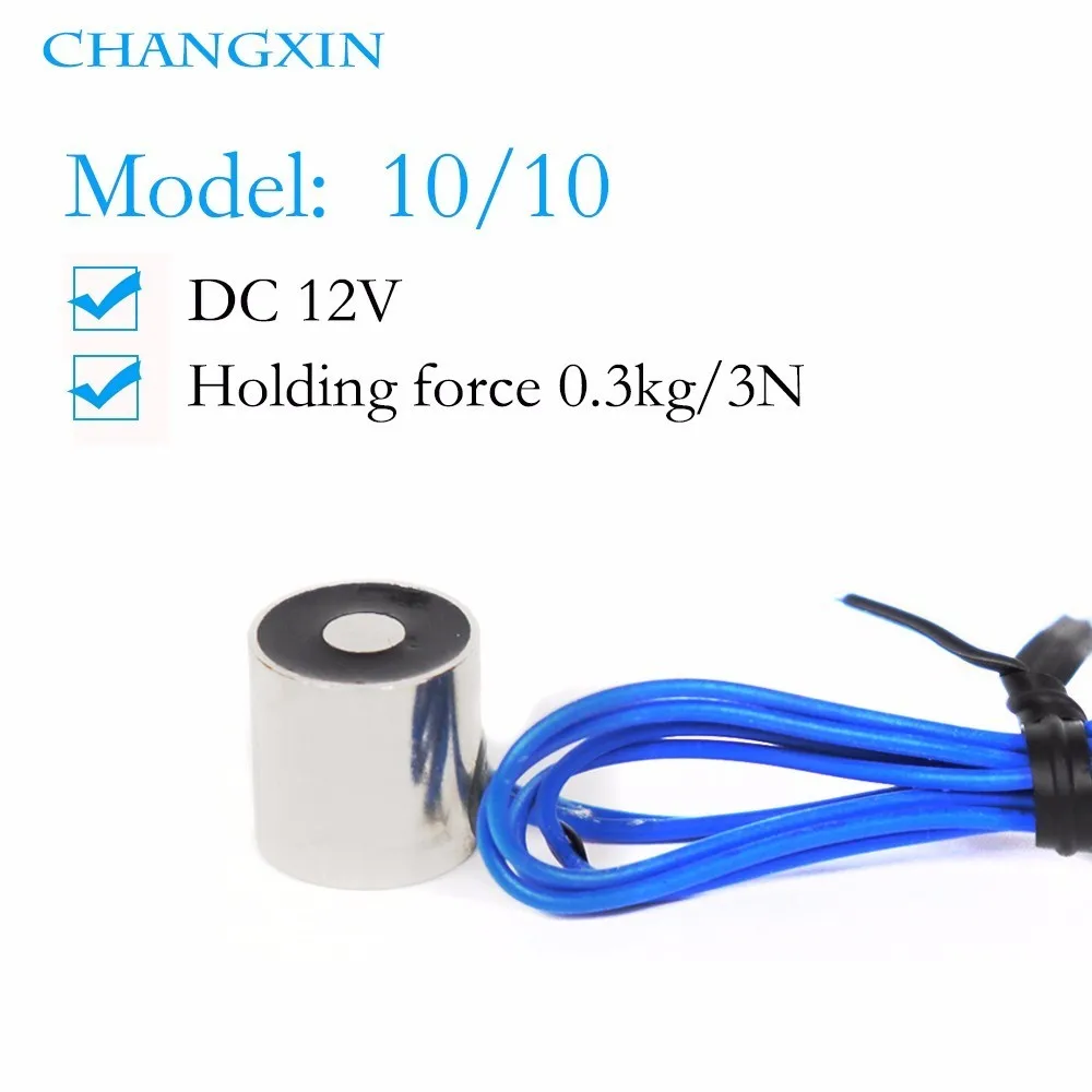 

10*10mm Suction 0.3kg Dc 6v/12v/24v Mini Nano Solenoid Electromagnet Electric Lifting Electro high quality Magnet