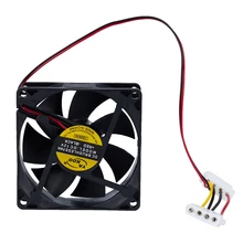 80 мм постоянного тока 12В 2Вт 4 Pin адаптер «Папа-мама» ПК компьютер вентилятор
