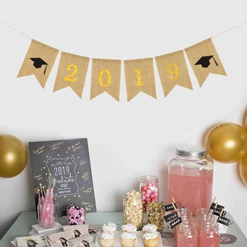 

2pcs Graduation Bunting Banner Congrats Banners Garland Dcorations Congratulations Sign Graduation Party Decor