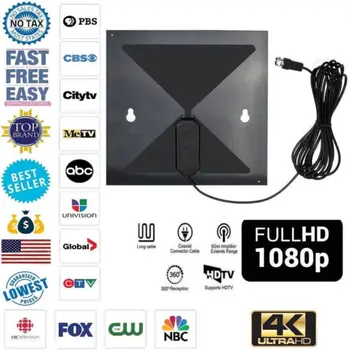 

Indoor HD Satellite TV Antenna Receiver Full HD 1080P Antenna Digital TV HDTV Cable 30A16