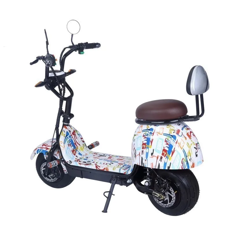 

Harley electric car scooter ladies men's adult mini battery car wide tire 48V lithium battery working electric cars