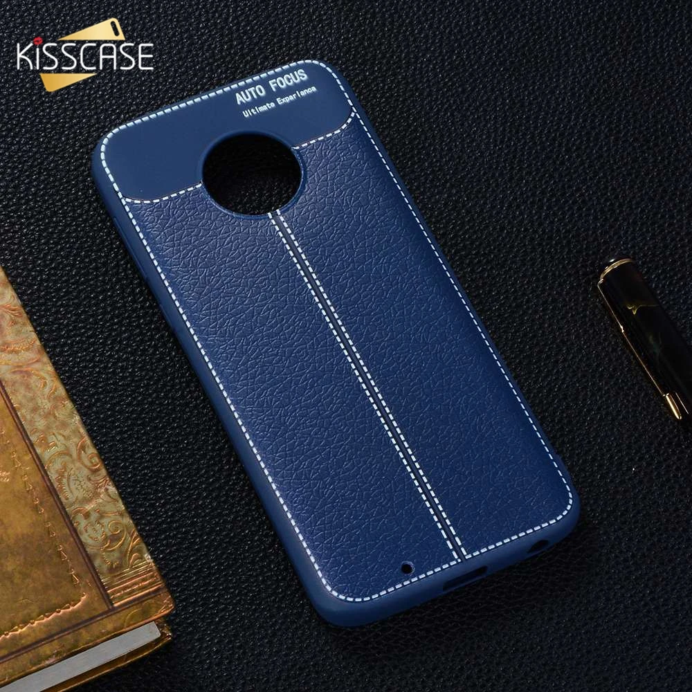 Чехол KISS в деловом стиле кожаный чехол для телефона Motorola MOTO G5S с узором Личи G6 Plus