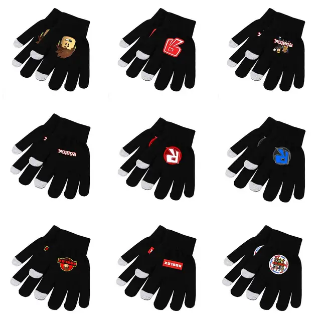 Buy Unisex Roblox Black Gloves Handwear