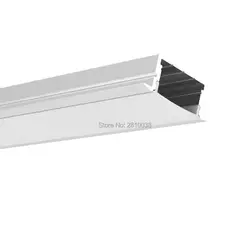 100X1 м комплектов/лот встраиваемый настенный профиль светодиодного света T стиль алюминиевый канал для светодиодной полосы для на потолке