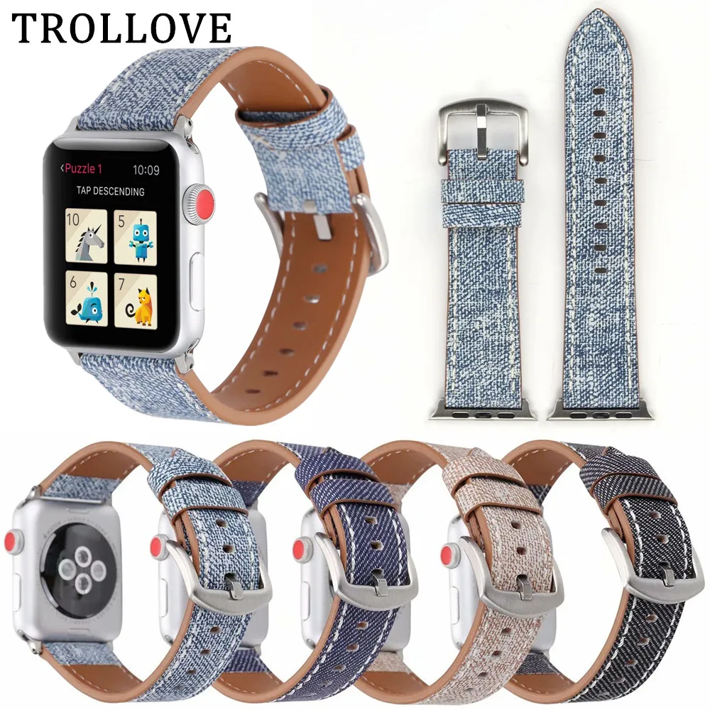 Для Apple Watch Band Series 3/2/1 38 мм 42 кожаный ремешок для iWatch 4 сменный спортивной серии 40 44