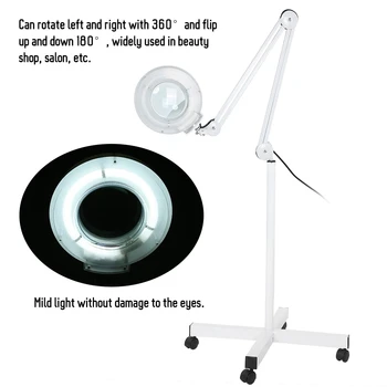 

5X Magnifying Floor Stand Light Skin Inspection Light Magnifier Shop Tool Machine 1