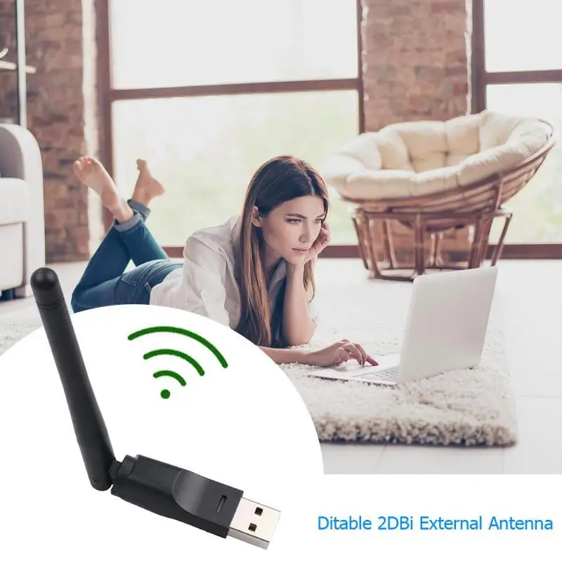 Мини USB 7601 Wi Fi адаптер RT 2 0 150 Мбит/с беспроводная сетевая карта LAN приемник для