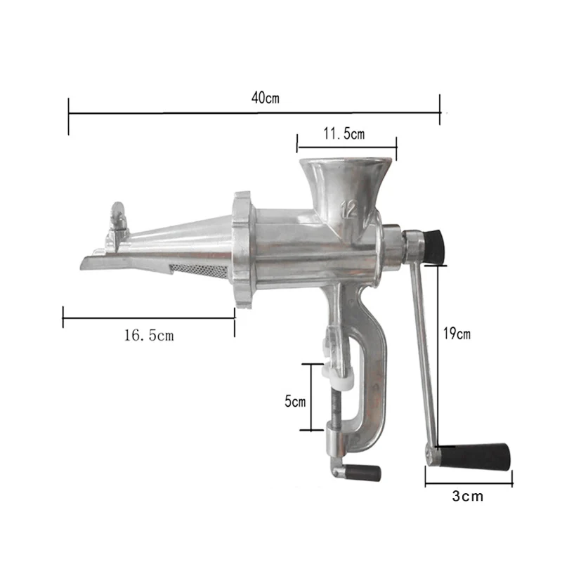 

Hand Operated Juicer Meat Wheatgrass Grinder Manual Fruit Vegetable Squeezer