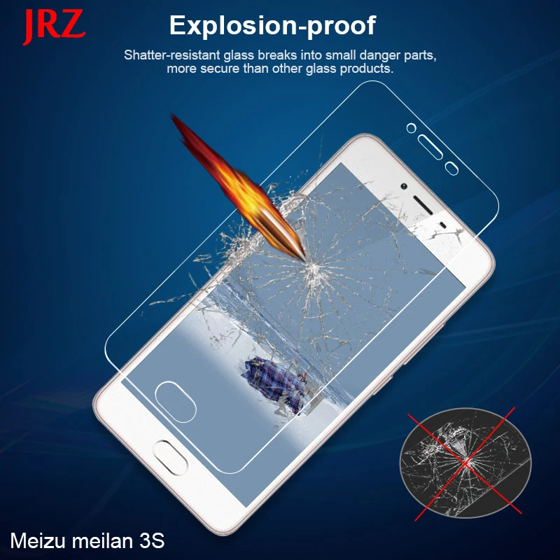 Закаленное стекло JRZ для Meizu M3 M3S протектор экрана телефона замена простота