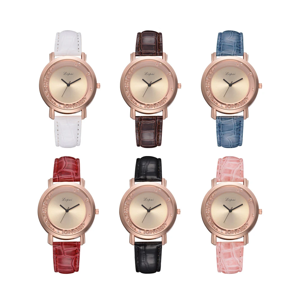 Часы женские подарки PU женские кварцевые повседневные кожаные Relogio Feminino модные часы, наручные часы 2019