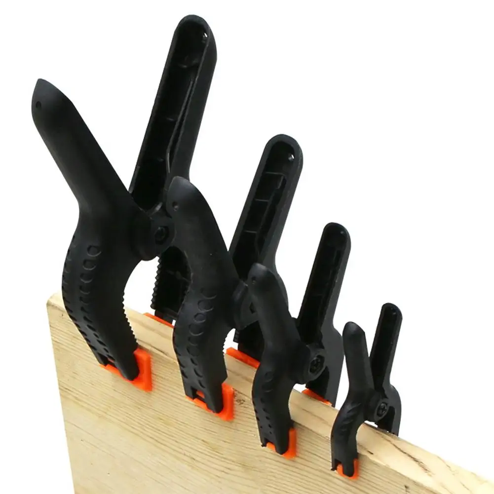 

Plastic A-shape Woodworking Clip Hand Screw Clamp Fixing Clamp Pinch Cock Micro Spring Clamps Set DIY Tools Grip