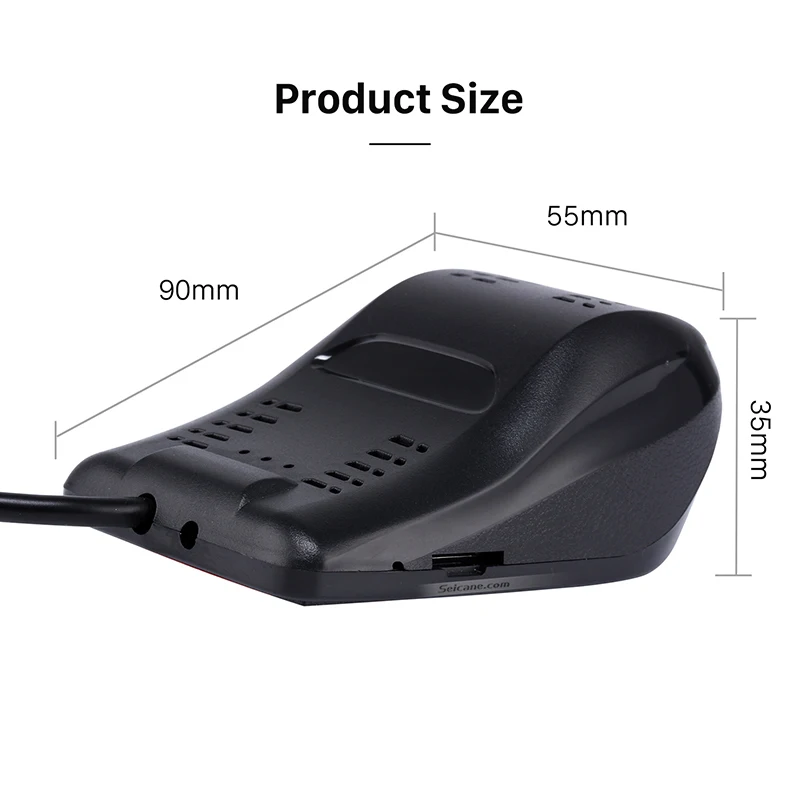  Cámara de visión nocturna Seicane USB DVR grabadora de vídeo HD 1920x1080P para coche Seicane estér