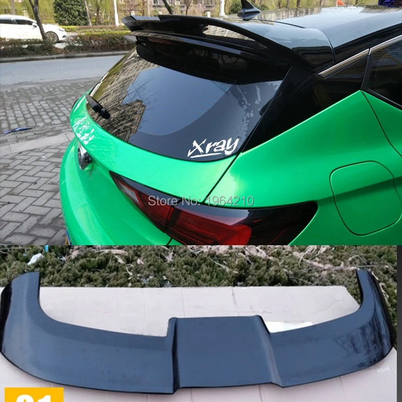 

MONTFORD Car Styling ABS Plastic Unpainted Primer Color Rear Spoiler Trunk Lip Wing For Opel Astra K Spoiler 2015 2016 2017 2018